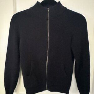 Kid Navy zip-up sweatshirt jacket 9yo/134cm from mango